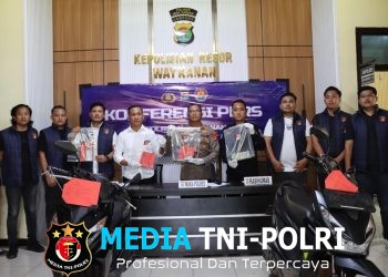 Dalam Waktu 24 Jam, Polres Way Kanan Bekuk Pelaku Curas Ranmor Bersenpi di Jalinsum Baradatu