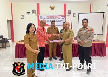 Kapolsek Sengah Temila Hadiri Pisah Sambut, Perkuat Sinergi Forkopimcam