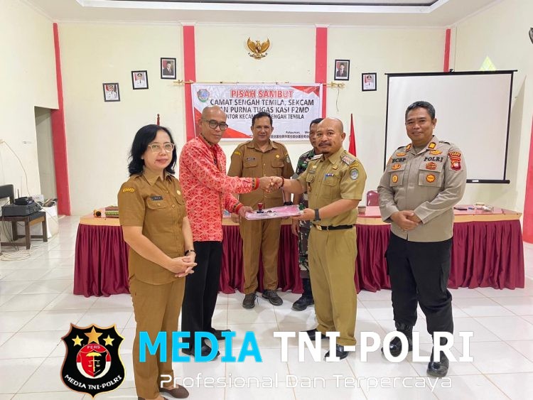 Kapolsek Sengah Temila Hadiri Pisah Sambut, Perkuat Sinergi Forkopimcam