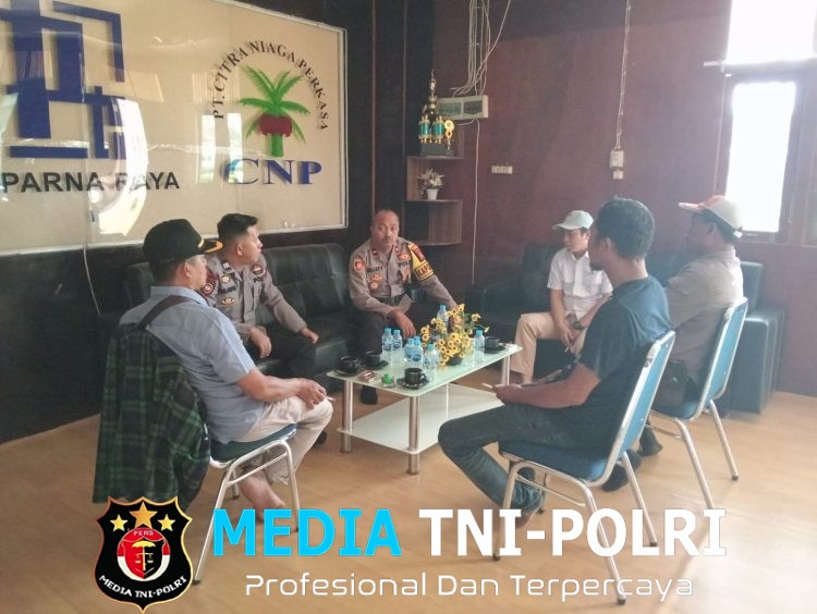 Kapolsek Sebangki Tunjukkan Kepedulian, Jalin Koordinasi Kamtibmas Bersama PT CNP