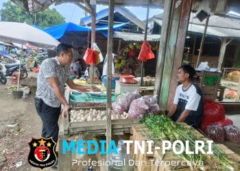Polres Lampung Utara Monitoring Harga Sembako, Mayoritas Masih Stabil