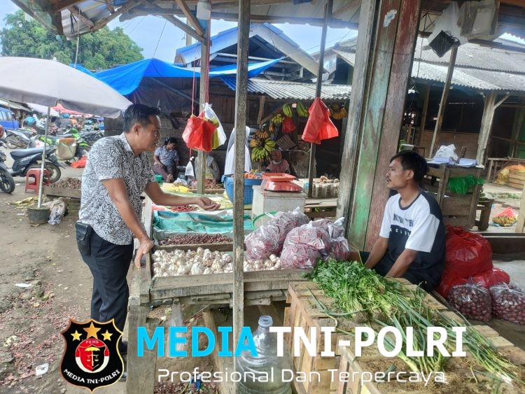 Polres Lampung Utara Monitoring Harga Sembako, Mayoritas Masih Stabil