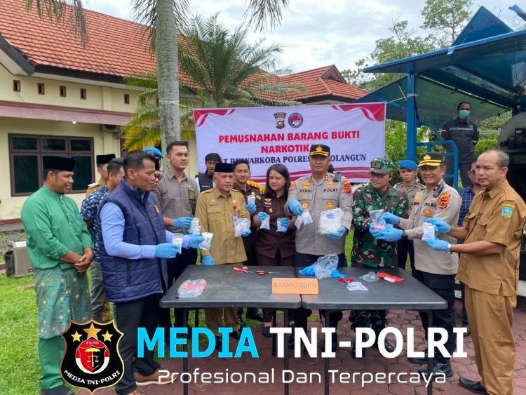 Satresnarkoba Polres Sarolangun Gelar Press Release, Musnahkan Ribuan Gram Sabu dan Ratusan Butir Ekstasi