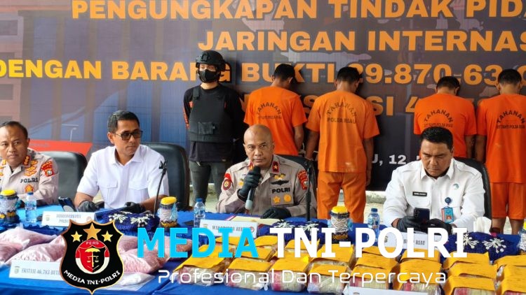 Ribuan Tersangka Narkotika Diciduk Polda Riau Sampai April 2026