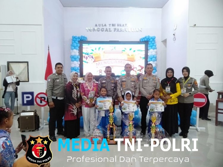 Semarak Hardiknas, Polres Lamtim Gelar Lomba Menggambar