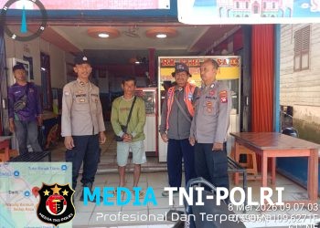 Sampaikan Kamtibmas Samapta Polsek Menyuke Laksanakan Patroli Siang Hari