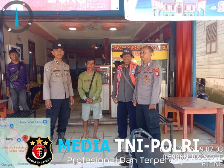 Sampaikan Kamtibmas Samapta Polsek Menyuke Laksanakan Patroli Siang Hari