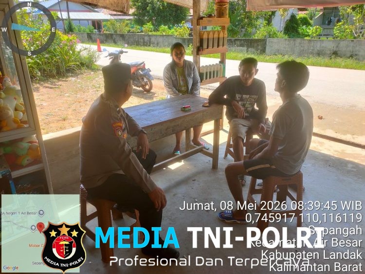 Patroli Humanis Polsek Air Besar, Warga dan Petugas CU Diajak Tingkatkan Kewaspadaan