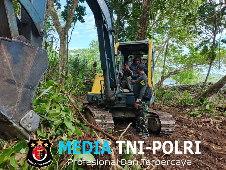 Satgas TMMD Ke-128 Kodim 1801/Manokwari Buka Lahan 2 Hektar untuk Program Tanam Kakao