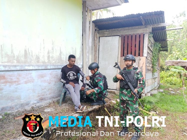 Satgas Pamtas Kewilayahan Yonif 410/ALG Pos Teluk Arguni Laksanakan Kegiatan Yankes Di Kampung Bofuwer