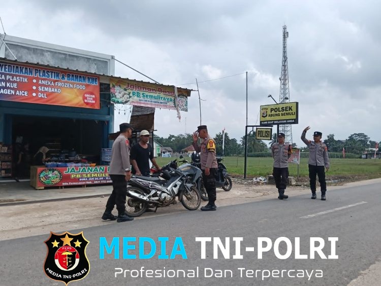 Antisipasi Kejahatan, Jajaran Polres Lampung Utara Gelar Razia