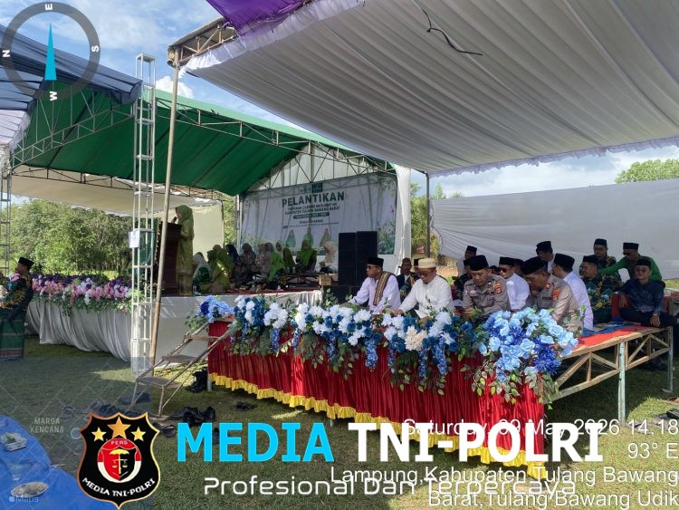 Polres Tulang Bawang Barat Laksanakan Pengamanan Kegiatan Pelantikan Pengurus Cabang Muslimat Nahdlatul Ulama Tubaba