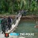 Dandim 0420/Sarko Bersama Bupati Sarolangun, Cek Jembatan yang Terputus di Batang Asai
