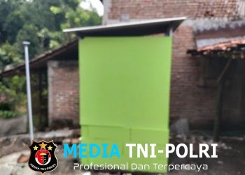 Tuntaskan Masalah Sanitasi Pembangunan Jamban Sehat TMMD Reguler ke-128 Kodim Sragen Capai 100 Persen