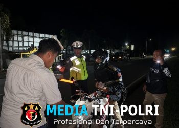 Siaga Kompi I Polres Mesuji Laksanakan KRYD dan Patroli Gabungan, Amankan Jalur Utama Hingga Perbatasan