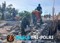 Kodim 0208/AS Rampungkan Pembangunan Jembatan Armco di Desa Teluk Dalam