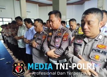 Polres Lampung Utara Gelar Sholat Ghaib untuk Alm. Bripka Anumerta Arya Supena, S.H