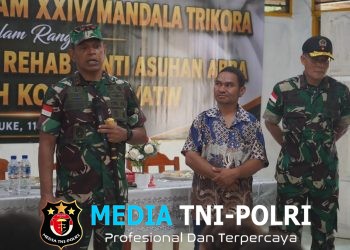 Pangdam XXIV/Mandala Trikora Beri Semangat Anak Panti Abba Merauke Jangan Minder, Terus Kejar Cita-Cita