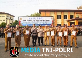 Bupati Pringsewu Riyanto Pamungkas Dapat Penghargaan Dari Kapolda Lampung