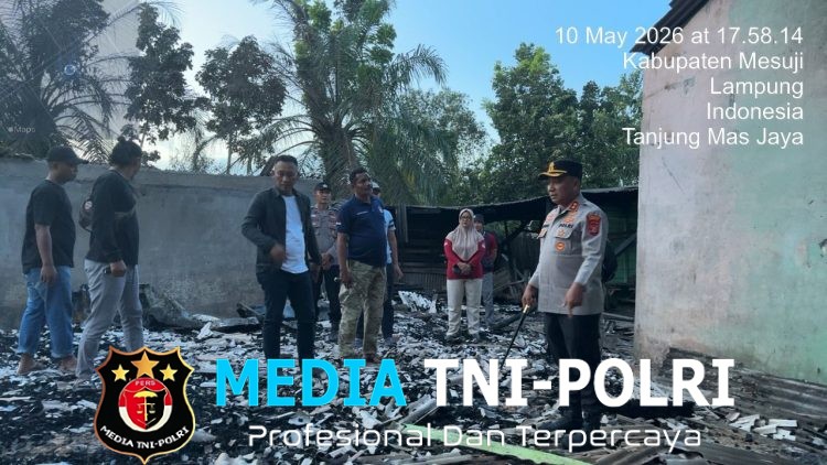 Kapolres Mesuji Tinjau Langsung Lokasi Pasca Perusakan dan Pembakaran Fasilitas Pondok Pesantren Nurul Jadid