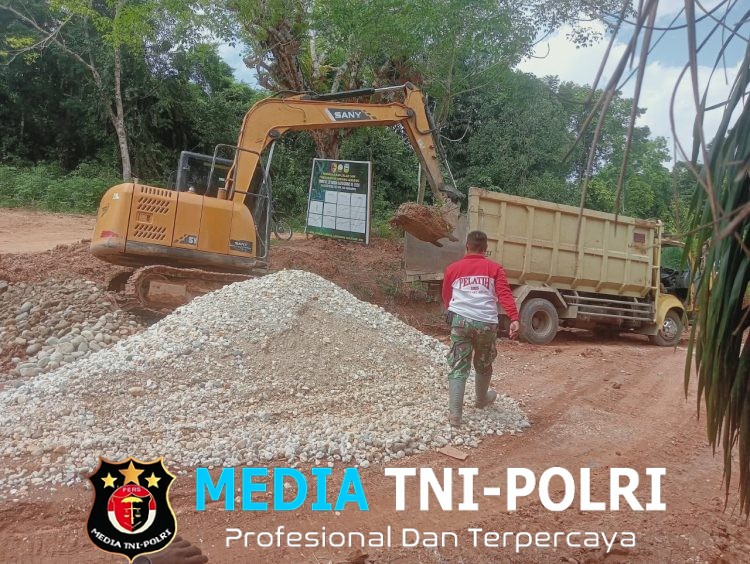 Pastikan Perbaikan Jalan TMMD Berjalan Maksimal Program TNI Manunggal Membangun Desa (TMMD) ke-128 Kodim 0420/Sarko
