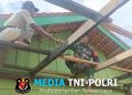 Satgas TMMD ke-128 Kodim 0420/Sarko Fokus Pemasangan Genteng RTLH, Rumah Pak Lukman Kini Lebih Nyaman