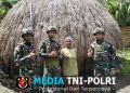 Gerakkan Binter Anjangsana, Satgas Yonif 521/DY Berikan Pelayanan Kesehatan bagi Warga Distrik Kurima