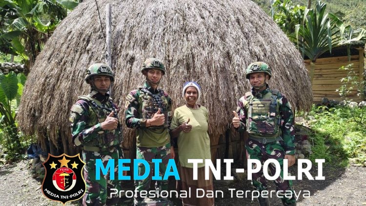 Gerakkan Binter Anjangsana, Satgas Yonif 521/DY Berikan Pelayanan Kesehatan bagi Warga Distrik Kurima