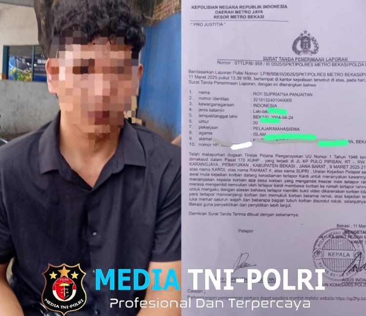 Kasus Pengeroyokan Brutal Terungkap Pelaku Masih Bebas, Korban Desak Polres Metro Bekasi Segera Bertindak