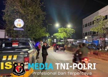 Tim On Call 1 Polres Lampung Utara Gelar Patroli Malam, Pastikan Situasi Aman dan Kondusif