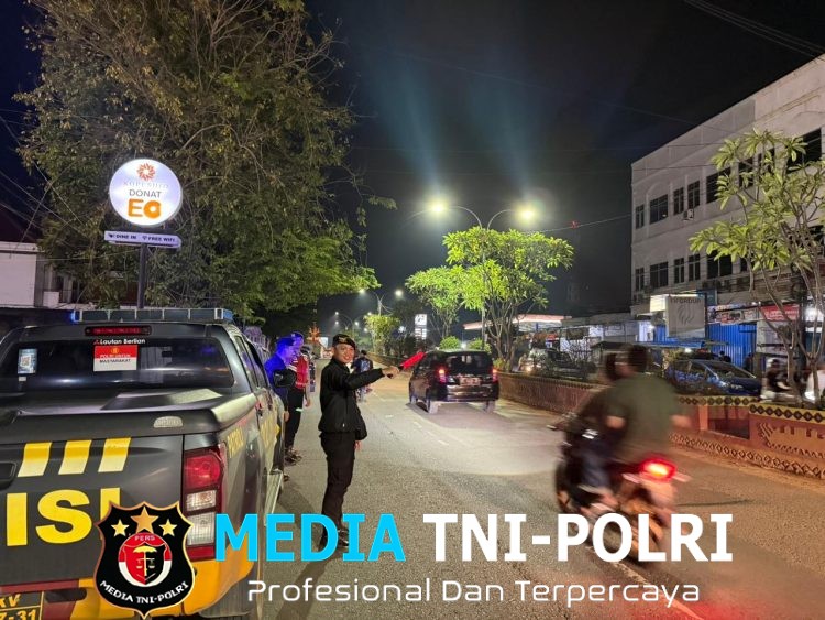 Tim On Call 1 Polres Lampung Utara Gelar Patroli Malam, Pastikan Situasi Aman dan Kondusif