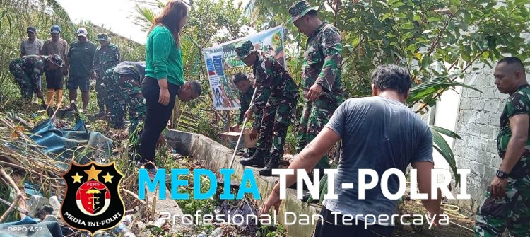 TNI Hadir Untuk Alam dan Masa Depan, Kodim 1310/Bitung Gelar Kerja Bakti Gerakan Indonesia ASRI