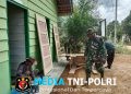 Rumah Pak Lukman Disulap Oleh Satgas TMMD Ke-128 Kodim 0420/Sarko Agar Lebih Layak Huni