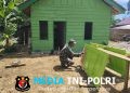 Serda Eko Percantik Rumah Bapak Raskam, Wujud Kepedulian Satgas TMMD Ke-128 Kodim 0420/Sarko