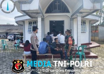 Ciptakan Rasa Aman, Polres Tulang Bawang Barat Terjunkan 42 Personel Amankan Ibadah Perayaan Kenaikan Isa Al-Masih