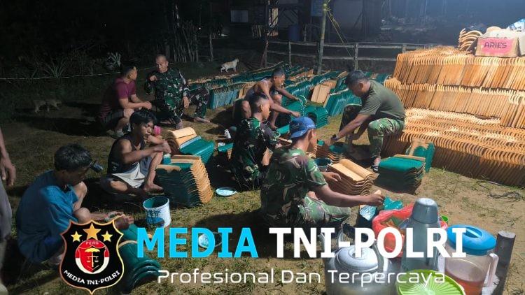 Kejar Target Penutupan, Satgas TMMD Kodim 0402/OKI Bekerja Hingga Malam Hari
