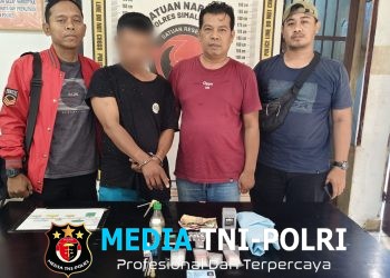 Polsek Dolok Batu Nanggar Gulung Residivis Narkoba, Tersangka Nekat Kabur Lompat Tembok Sebelum Dibekuk Petugas di Ladang Ubi