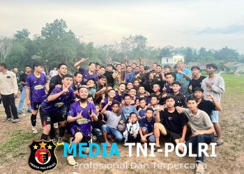 Kompak dan Sportif, Tim Gabungan Satgas TMMD Kodim 0402/OKI dan Desa Pematang Sukatani Raih Juara Antar Desa