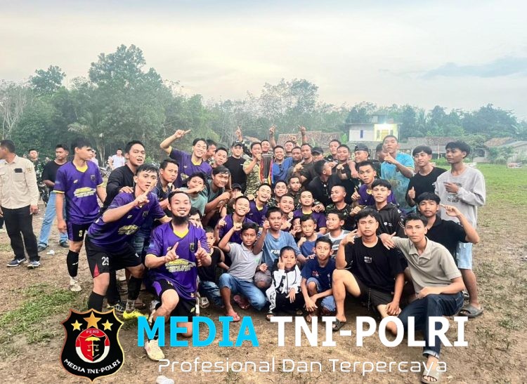 Kompak dan Sportif, Tim Gabungan Satgas TMMD Kodim 0402/OKI dan Desa Pematang Sukatani Raih Juara Antar Desa