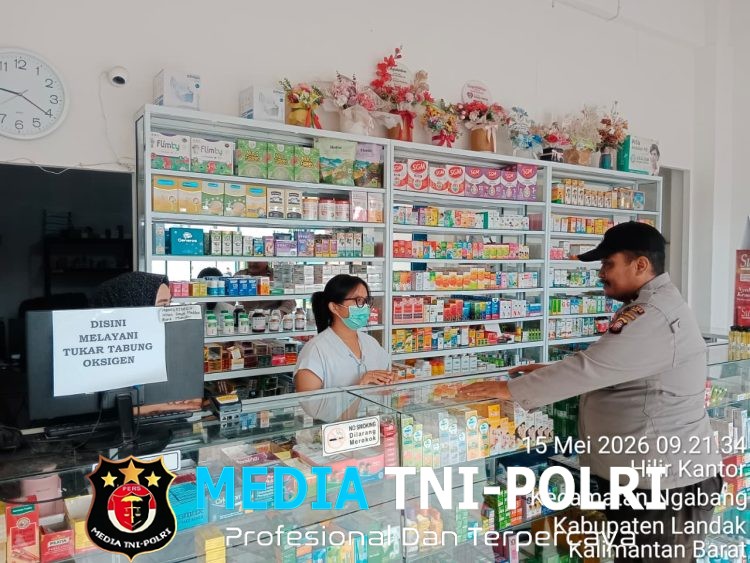 Suasana Apotik Mendadak Jadi Perhatian Polisi, Ini yang Disampaikan Petugas Polsek Ngabang