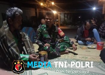 Pererat Silaturahmi dan Jaga Kondusifitas Wilayah, Babinsa Koramil Nogosari Laksanakan Patroli