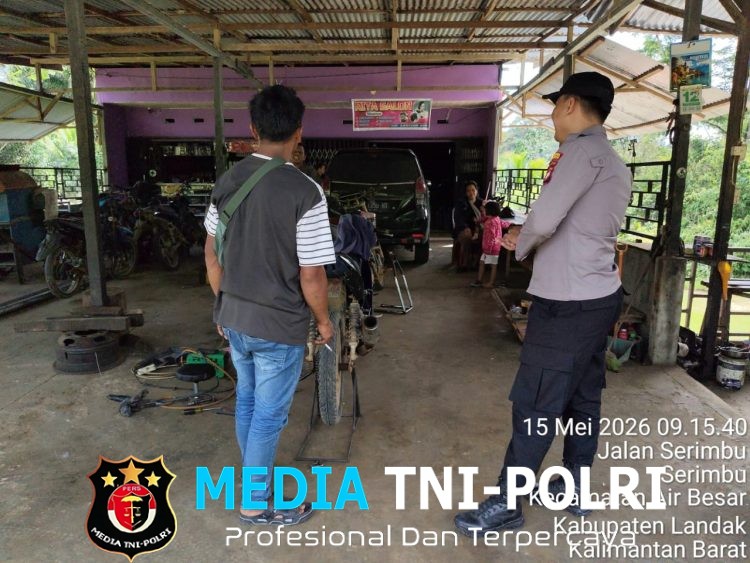 Suasana Bengkel Mendadak Ramai Saat Polisi Datang, Ini yang Disampaikan Petugas
