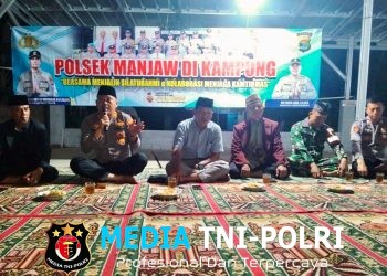 Manjaw di Kampung Hingga Tengah Malam, Cara Kapolsek Seputih Banyak Jaga Kamtibmas Tetap Kondusif
