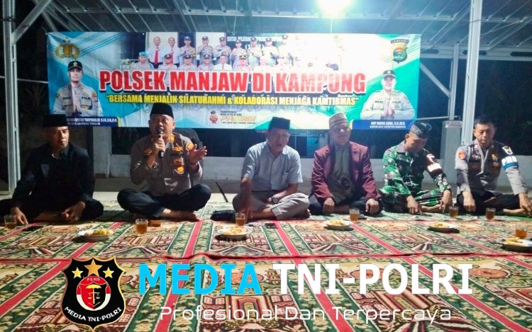 Manjaw di Kampung Hingga Tengah Malam, Cara Kapolsek Seputih Banyak Jaga Kamtibmas Tetap Kondusif