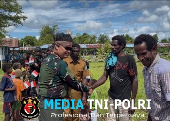 ‎Dansatgas Yonif 123/Rajawali Resmikan PAUD Kartika dan Taman Baca Rajawali di Pos Tomor