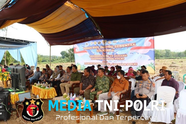 Dukung Ketahanan Pangan, Polres Lampung Utara Panen Raya Jagung Serentak Kuartal II Tahun 2026 di Abung Timur