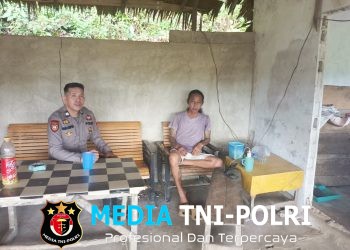 Antisipasi Maling Beraksi, Polisi Patroli Sambangi Rumah Warga di Sebangki
