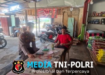Patroli Rutin Polsek Kuala Behe Sampaiman Himbauan Kamtibmas Kepada Warga