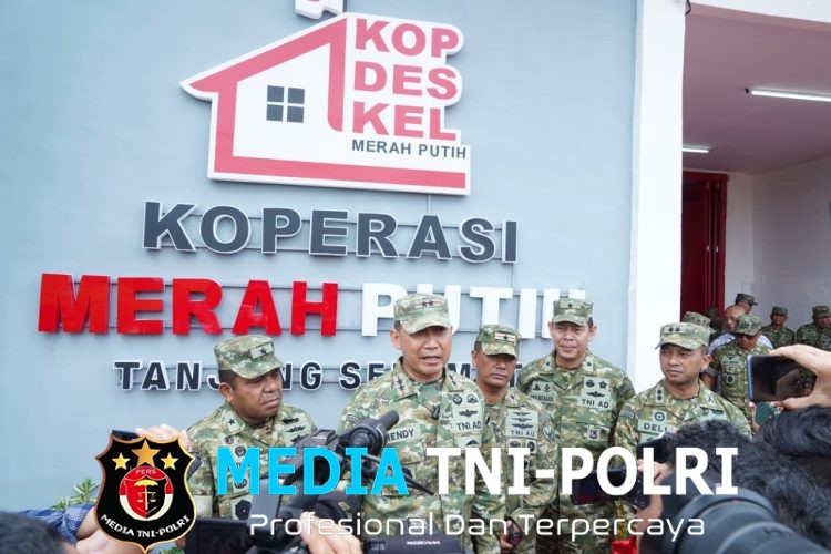 Pangdam I/BB Ikuti Vidcon Launching 1.061 KDKMP oleh Presiden RI