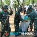 Wujud Kemanunggalan TNI-Rakyat Satgas TMMD Ke-128 Kodim Sragen dan Warga Gelar Gotong Royong Bersihkan Taman Harmoni